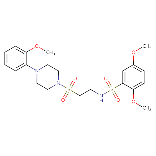 2,5-dimethoxy-N-(2-{[4-(2-methoxyphenyl)piperazin-1-yl]sulfonyl}ethyl)benzene-1-sulfonamide