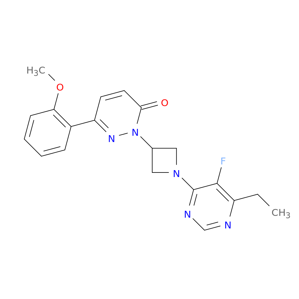 2-[1-(6-ethyl-5-fluoropyrimidin-4-yl)azetidin-3-yl]-6-(2-methoxyphenyl)-2,3-dihydropyridazin-3-one