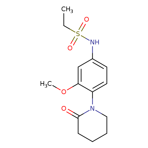 N-[3-methoxy-4-(2-oxopiperidin-1-yl)phenyl]ethane-1-sulfonamide