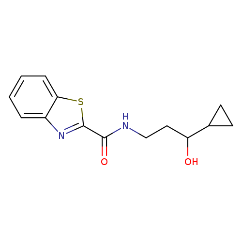 N-(3-cyclopropyl-3-hydroxypropyl)-1,3-benzothiazole-2-carboxamide