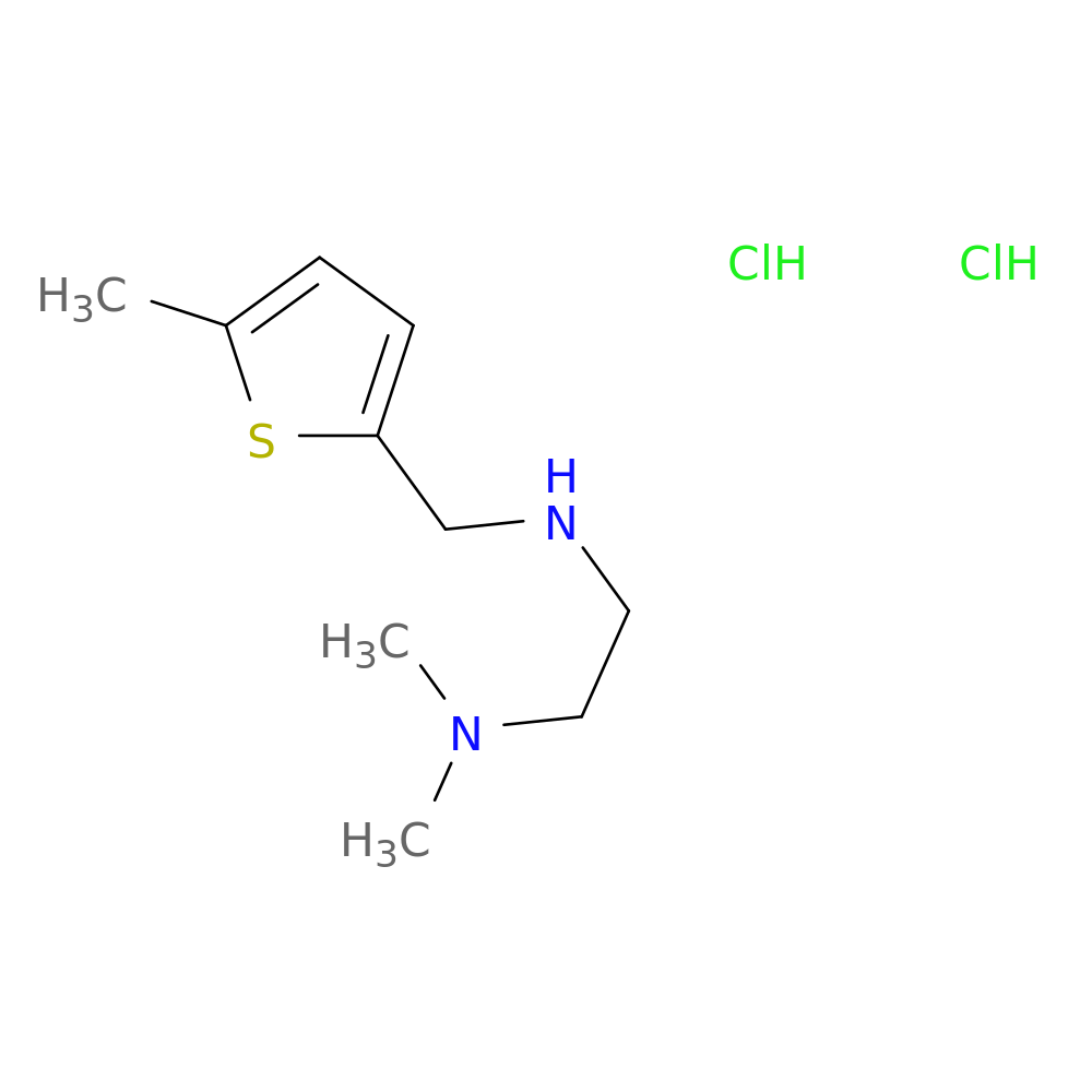 N,N-dimethyl-N'-[(5-methyl-2-thienyl)methyl]-1,2-ethanediamine dihydrochloride