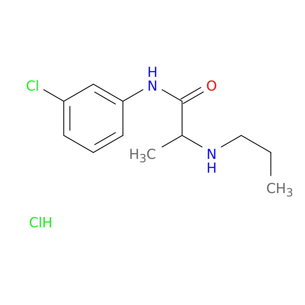 N-(3-chlorophenyl)-2-(propylamino)propanamide hydrochloride