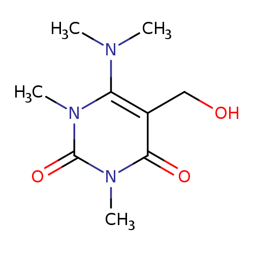 6-(dimethylamino)-5-(hydroxymethyl)-1,3-dimethyl-1,2,3,4-tetrahydropyrimidine-2,4-dione