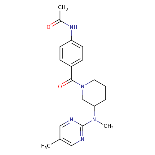 N-(4-{3-[methyl(5-methylpyrimidin-2-yl)amino]piperidine-1-carbonyl}phenyl)acetamide