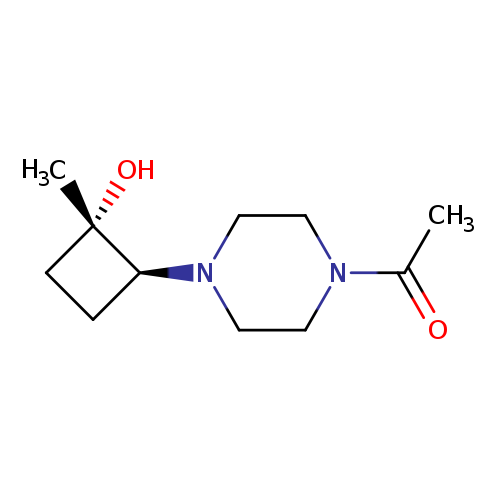 1-{4-[trans-2-hydroxy-2-methylcyclobutyl]piperazin-1-yl}ethan-1-one