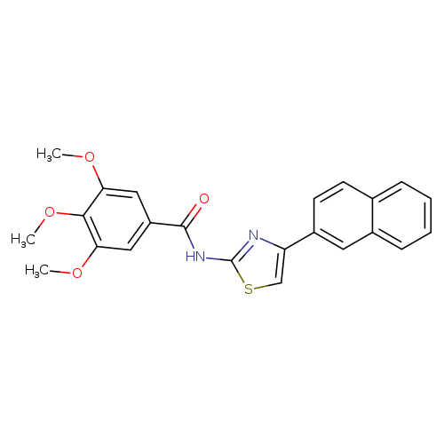 3,4,5-trimethoxy-N-[4-(naphthalen-2-yl)-1,3-thiazol-2-yl]benzamide
