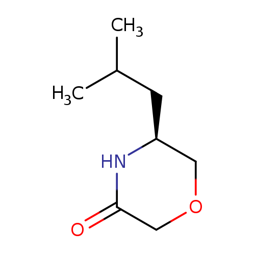 3-Morpholinone, 5-(2-methylpropyl)-, (5S)-