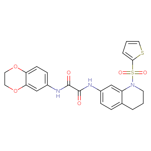 N'-(2,3-dihydro-1,4-benzodioxin-6-yl)-N-[1-(thiophene-2-sulfonyl)-1,2,3,4-tetrahydroquinolin-7-yl]ethanediamide