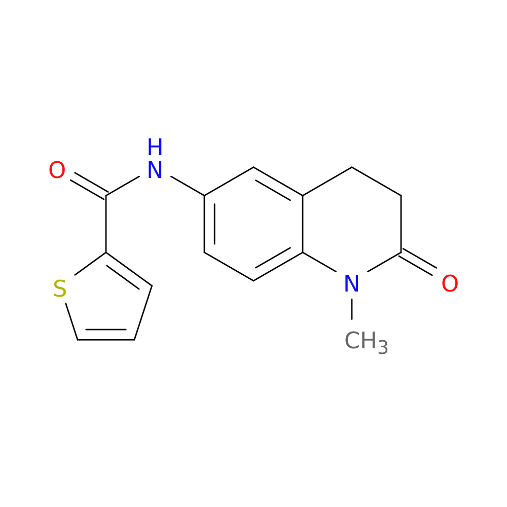 N-(1-methyl-2-oxo-1,2,3,4-tetrahydroquinolin-6-yl)thiophene-2-carboxamide