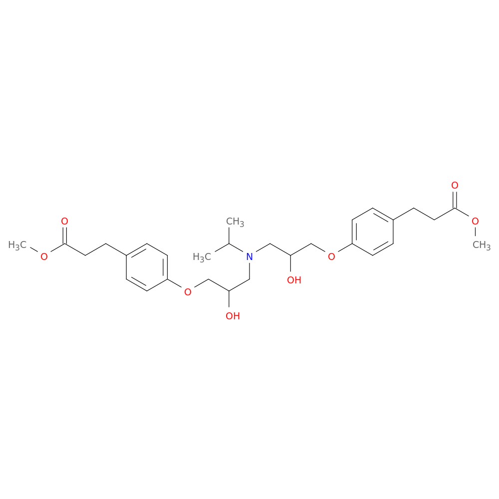 Benzenepropanoic acid, 4,4'-[[(1-methylethyl)imino]bis[(2-hydroxy-3,1-propanediyl)oxy]]bis-, dimethyl ester