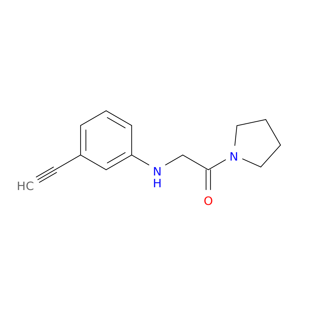 2-[(3-ethynylphenyl)amino]-1-(pyrrolidin-1-yl)ethan-1-one