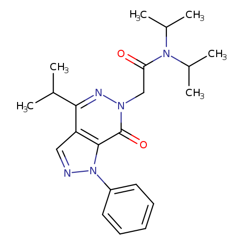 2-[7-oxo-1-phenyl-4-(propan-2-yl)-1H,6H,7H-pyrazolo[3,4-d]pyridazin-6-yl]-N,N-bis(propan-2-yl)acetamide