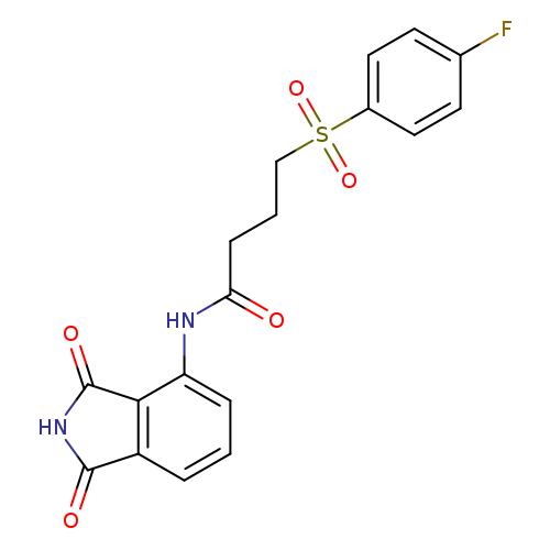 N-(1,3-dioxo-2,3-dihydro-1H-isoindol-4-yl)-4-(4-fluorobenzenesulfonyl)butanamide