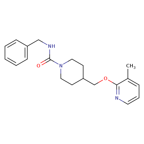 N-benzyl-4-{[(3-methylpyridin-2-yl)oxy]methyl}piperidine-1-carboxamide