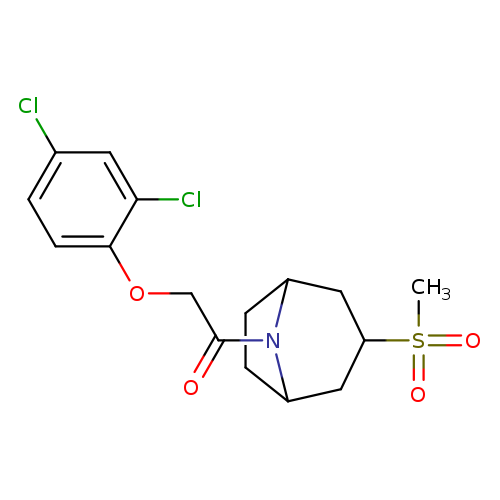 2-(2,4-dichlorophenoxy)-1-{3-methanesulfonyl-8-azabicyclo[3.2.1]octan-8-yl}ethan-1-one