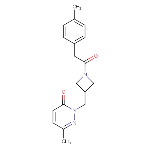 6-methyl-2-({1-[2-(4-methylphenyl)acetyl]azetidin-3-yl}methyl)-2,3-dihydropyridazin-3-one
