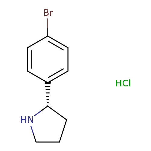 (2S)-2-(4-bromophenyl)pyrrolidine hcl