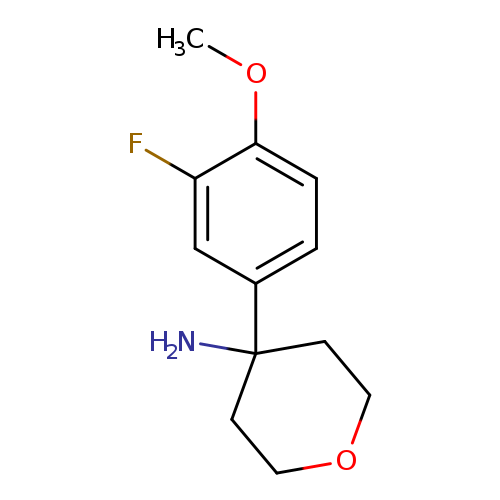 4-(3-fluoro-4-methoxyphenyl)oxan-4-amine