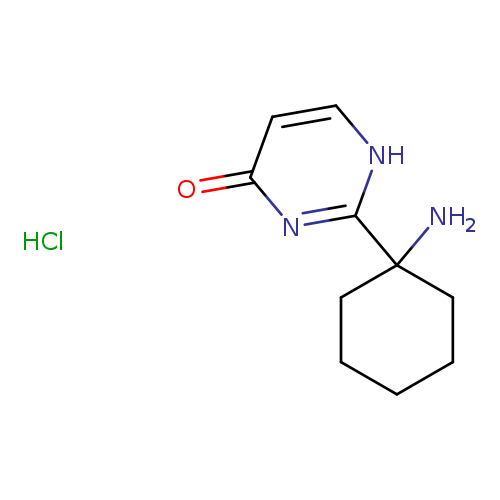 2-(1-aminocyclohexyl)-1,4-dihydropyrimidin-4-one hydrochloride