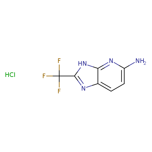 2-(trifluoromethyl)-3H-imidazo[4,5-b]pyridin-5-amine hydrochloride