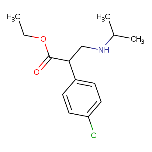 ethyl2-(4-chlorophenyl)-3-[(propan-2-yl)amino]propanoate