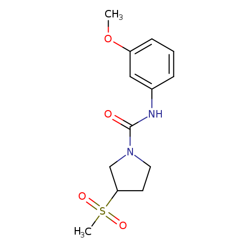 3-methanesulfonyl-N-(3-methoxyphenyl)pyrrolidine-1-carboxamide