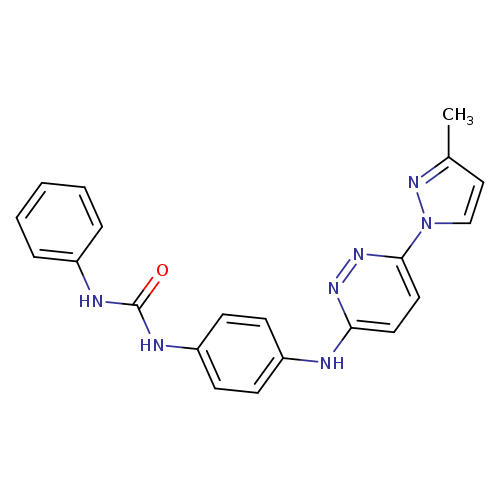 3-(4-{[6-(3-methyl-1H-pyrazol-1-yl)pyridazin-3-yl]amino}phenyl)-1-phenylurea