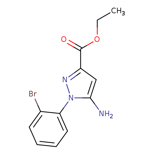 1H-Pyrazole-3-carboxylic acid, 5-amino-1-(2-bromophenyl)-, ethyl ester