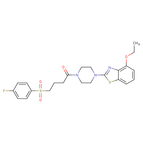 1-[4-(4-ethoxy-1,3-benzothiazol-2-yl)piperazin-1-yl]-4-(4-fluorobenzenesulfonyl)butan-1-one