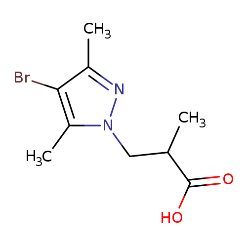 3-(4-bromo-3,5-dimethyl-1H-pyrazol-1-yl)-2-methylpropanoic acid