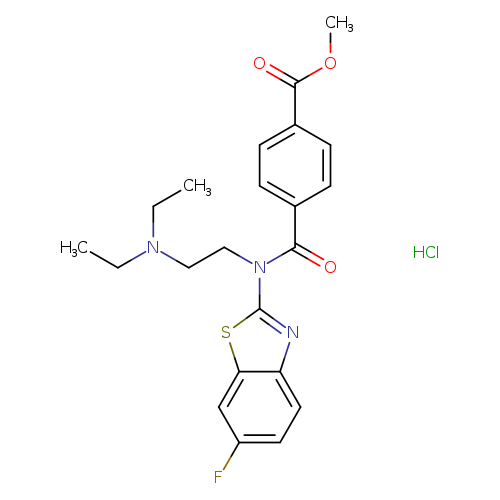 methyl 4-{[2-(diethylamino)ethyl](6-fluoro-1,3-benzothiazol-2-yl)carbamoyl}benzoate hydrochloride
