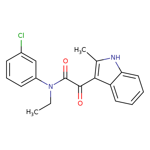 N-(3-chlorophenyl)-N-ethyl-2-(2-methyl-1H-indol-3-yl)-2-oxoacetamide