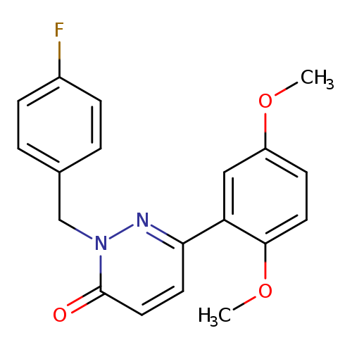 6-(2,5-dimethoxyphenyl)-2-[(4-fluorophenyl)methyl]-2,3-dihydropyridazin-3-one