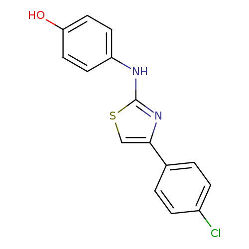 4-[[4-(4-Chlorophenyl)-2-thiazolyl]amino]phenol