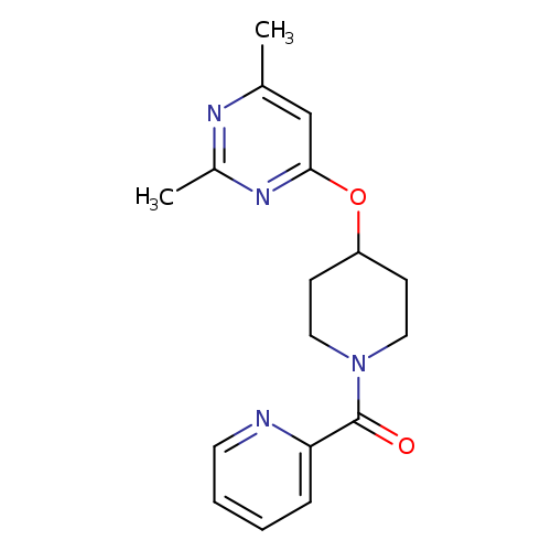 2,4-dimethyl-6-{[1-(pyridine-2-carbonyl)piperidin-4-yl]oxy}pyrimidine