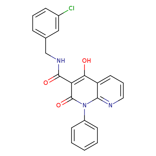 N-[(3-chlorophenyl)methyl]-4-hydroxy-2-oxo-1-phenyl-1,2-dihydro-1,8-naphthyridine-3-carboxamide