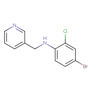 4-bromo-2-chloro-N-[(pyridin-3-yl)methyl]aniline
