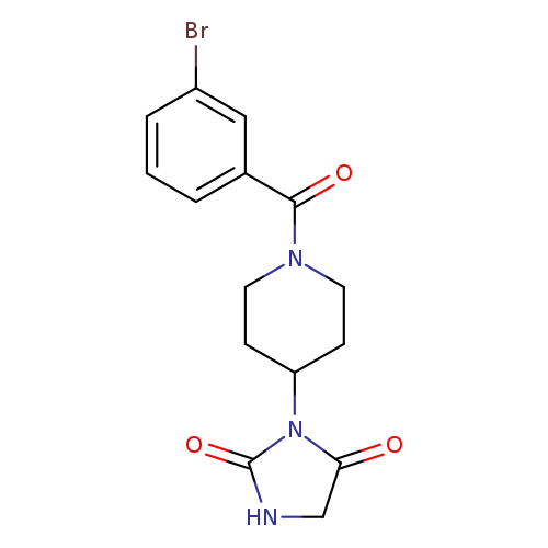 3-[1-(3-bromobenzoyl)piperidin-4-yl]imidazolidine-2,4-dione
