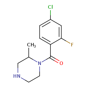 1-(4-chloro-2-fluorobenzoyl)-2-methylpiperazine
