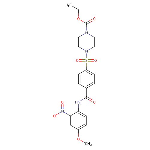 ethyl 4-{4-[(4-methoxy-2-nitrophenyl)carbamoyl]benzenesulfonyl}piperazine-1-carboxylate