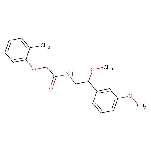 N-[2-methoxy-2-(3-methoxyphenyl)ethyl]-2-(2-methylphenoxy)acetamide