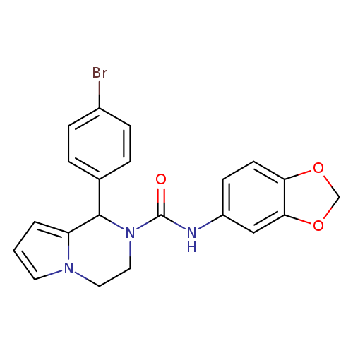 N-(2H-1,3-benzodioxol-5-yl)-1-(4-bromophenyl)-1H,2H,3H,4H-pyrrolo[1,2-a]pyrazine-2-carboxamide