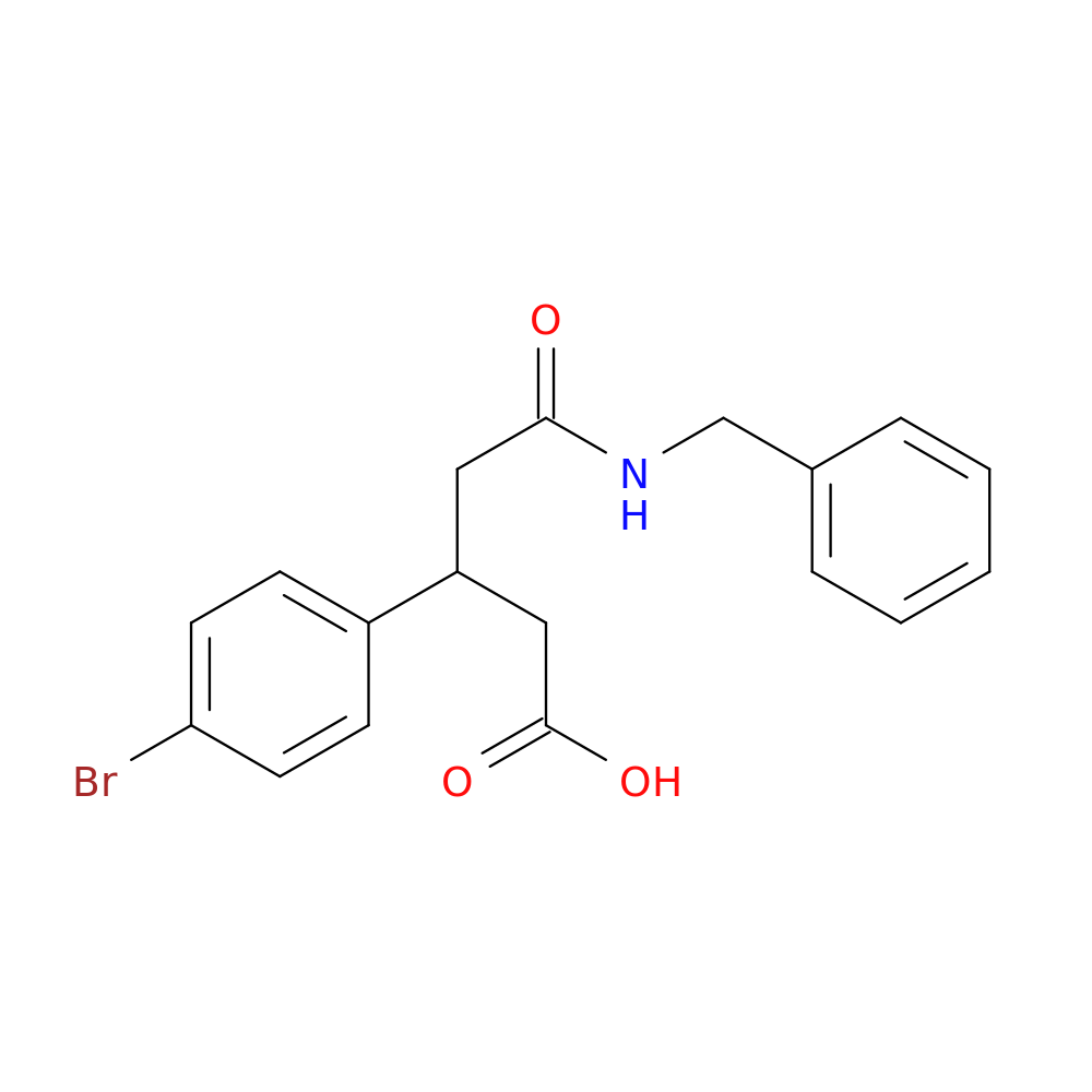 4-(benzylcarbamoyl)-3-(4-bromophenyl)butanoic acid