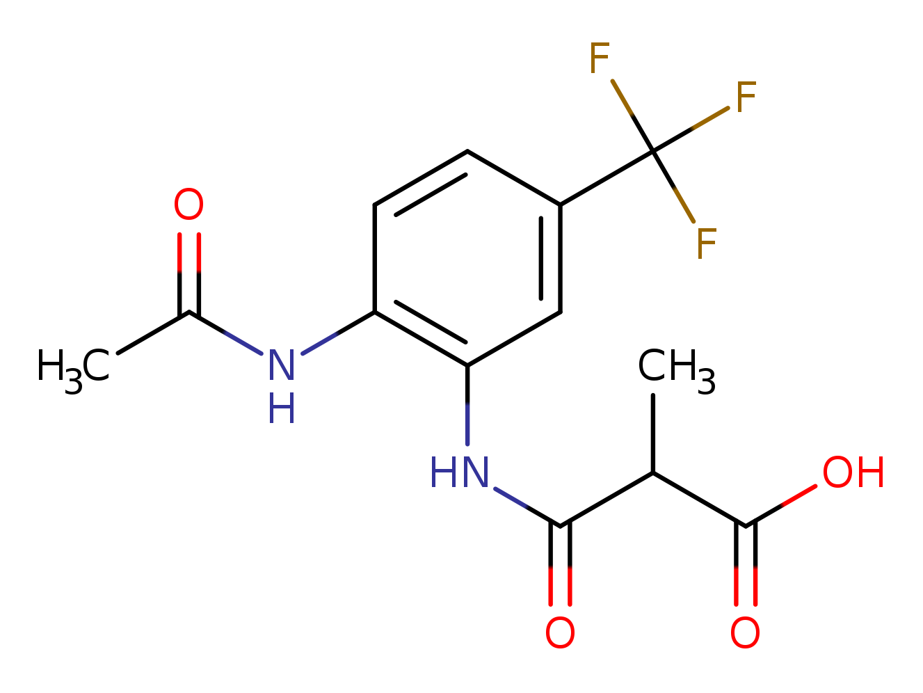2-{[2-acetamido-5-(trifluoromethyl)phenyl]carbamoyl}-2-methylacetic acid