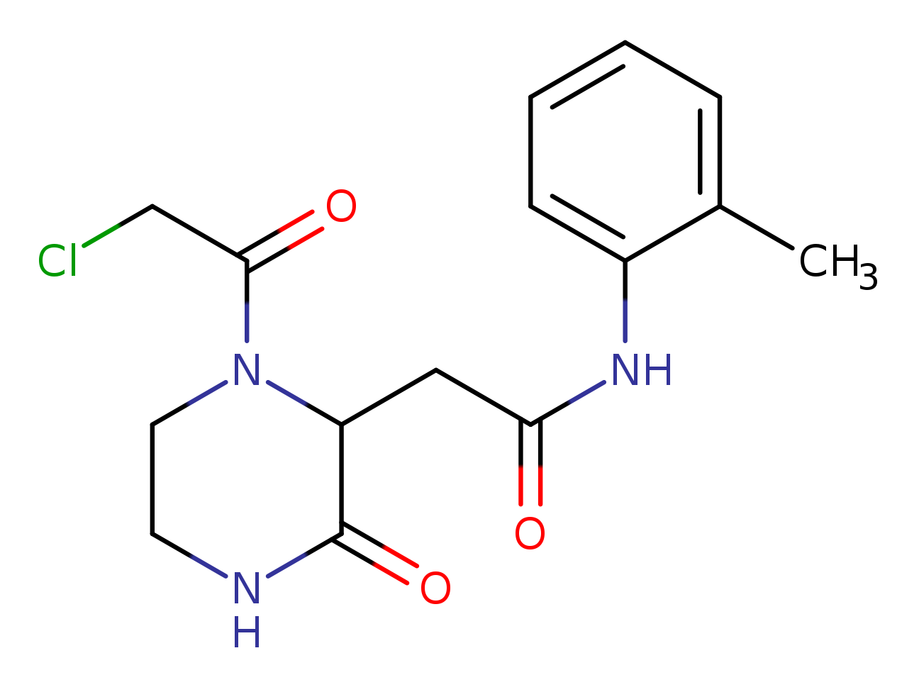 2-[1-(Chloroacetyl)-3-oxopiperazin-2-yl]-n-(2-methylphenyl)acetamide