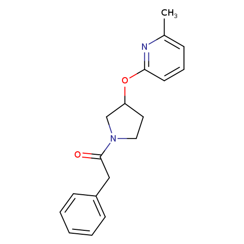1-{3-[(6-methylpyridin-2-yl)oxy]pyrrolidin-1-yl}-2-phenylethan-1-one