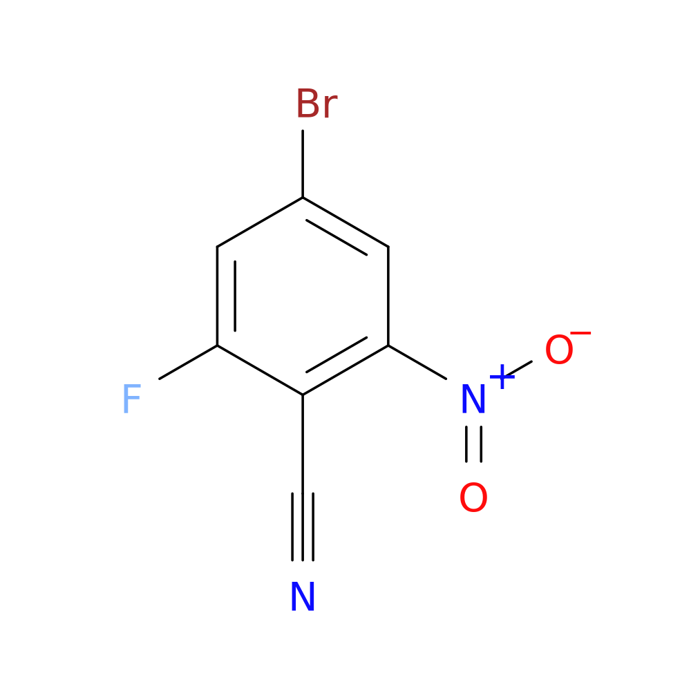 4-bromo-2-fluoro-6-nitrobenzonitrile