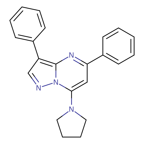 1-{3,5-diphenylpyrazolo[1,5-a]pyrimidin-7-yl}pyrrolidine