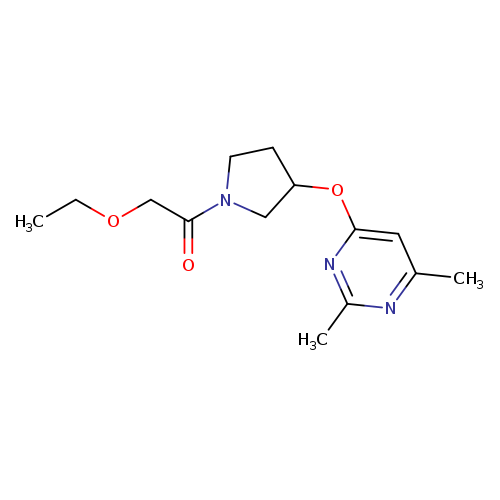 1-{3-[(2,6-dimethylpyrimidin-4-yl)oxy]pyrrolidin-1-yl}-2-ethoxyethan-1-one