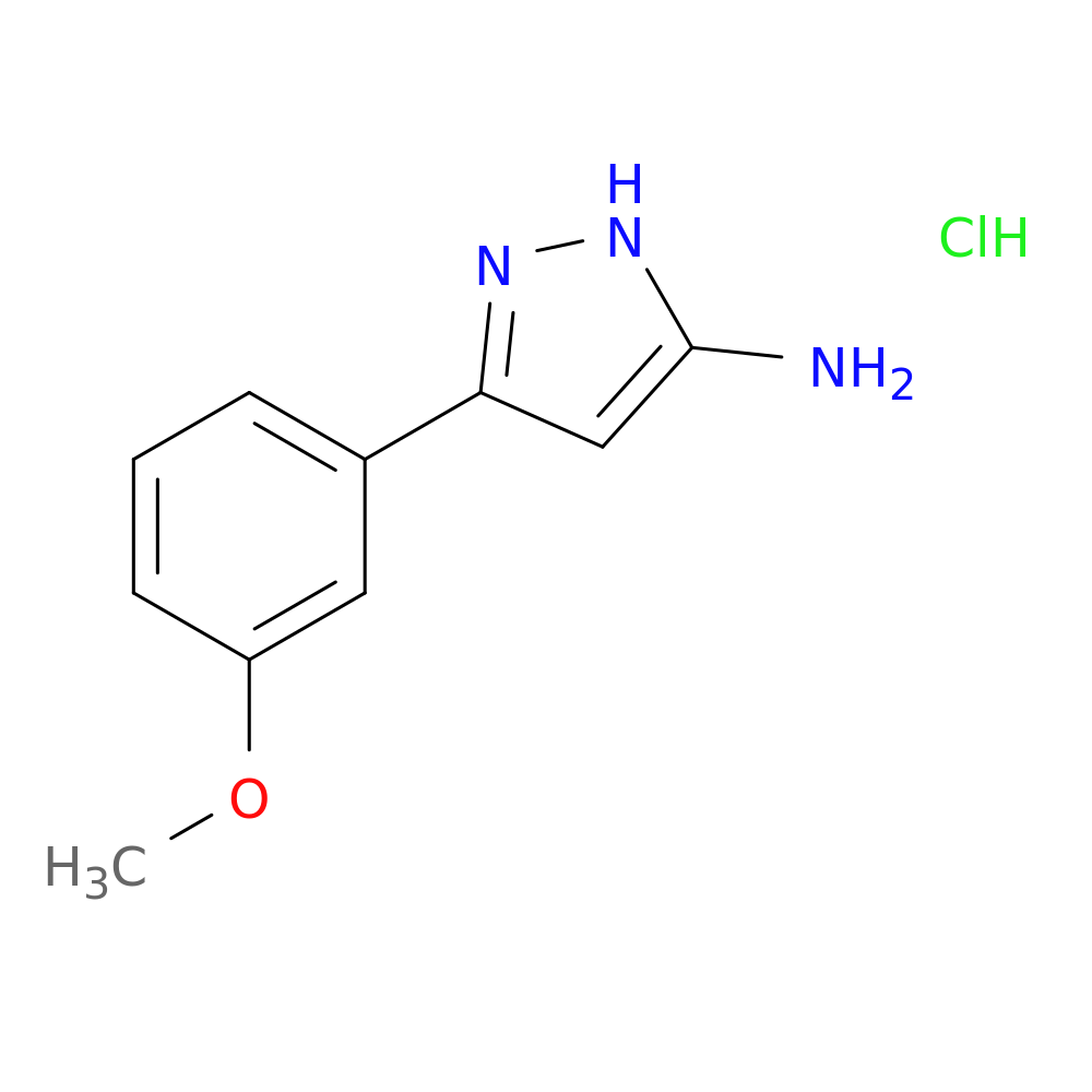 5-(3-Methoxy-phenyl)-2h-pyrazol-3-ylamine, HCl